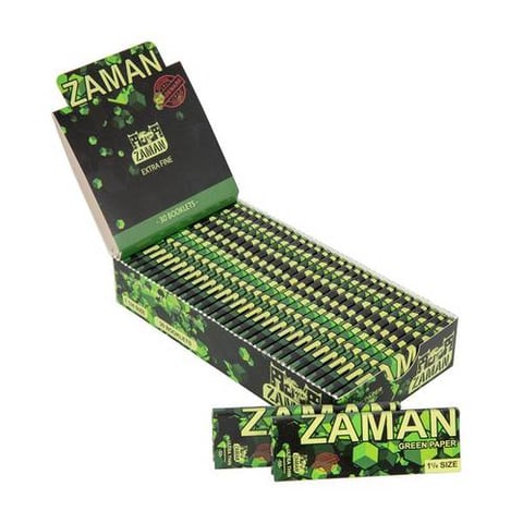 Zaman Rolling Paper Green Paper 1 1/4