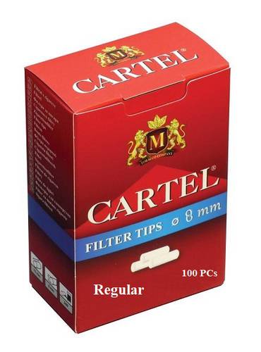 Filter Tips CARTEL Regular 8mm BOX