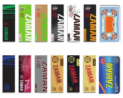 Zaman Rolling Paper 1 1/4 Mix 11 Booklets ( NEW ) 