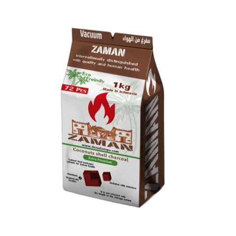  Zaman Coconut Shell Natural Cubed Charcoal - 1 kg 
