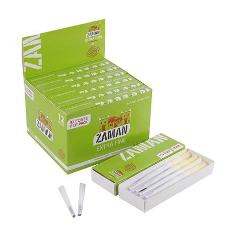 Zaman Rolling Paper 1 1/4 Pre Roll WHITE