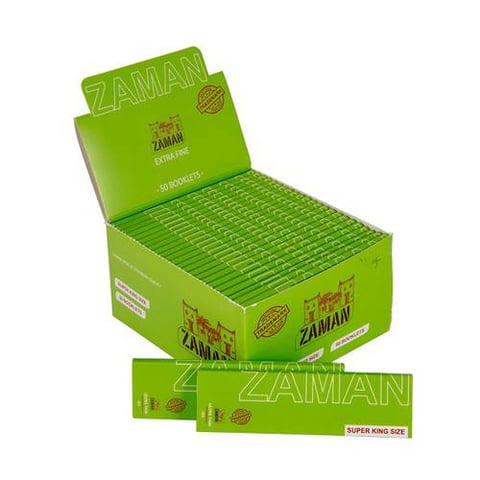   Zaman Rolling Paper King Size L.green 