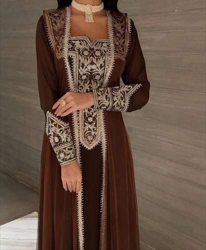 فستان سهرة بقطعتين خرز كمبيوتر من ROSE FASHION 