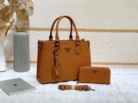 شنطة يد نسائية ماركة برادا مع محفظة 