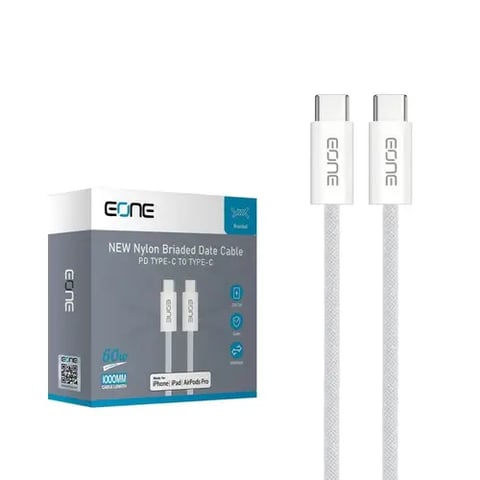 Eone Type C to Type C Cable 60W - White