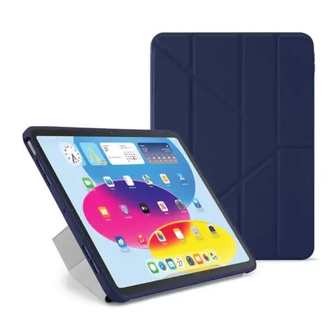 PIPETTO Origami Folio case iPad 10th Gen - Dark Blue