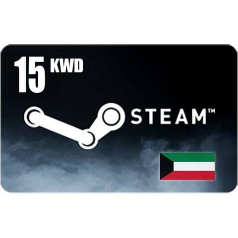 بطاقة شحن Steam بقيمة 15 دينار - كويتي - [ مفتاح ]