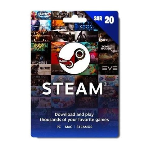 بطاقة شحن Steam بقيمة 20 ريال - سعودي - [ مفتاح ]