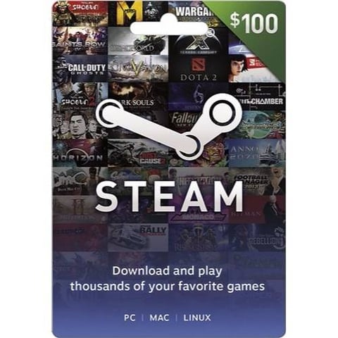 بطاقة شحن Steam بقيمة 100 دولار - أمريكي - [ مفتاح ]