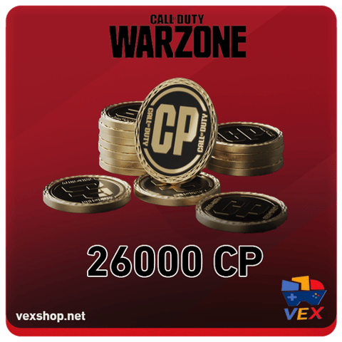 شحن نقاط Call of Duty Warzone بقيمة 26000 [جوال/منصات]