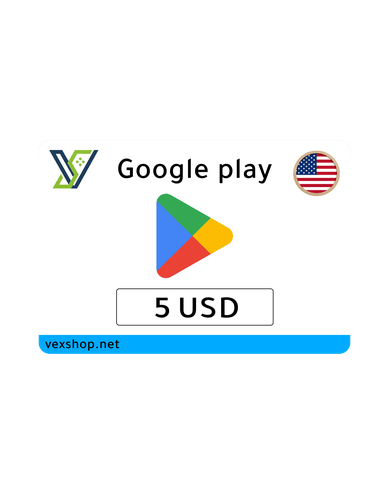 قوقل بلاي بقيمة 5$ - أمريكي - [ مفتاح ]