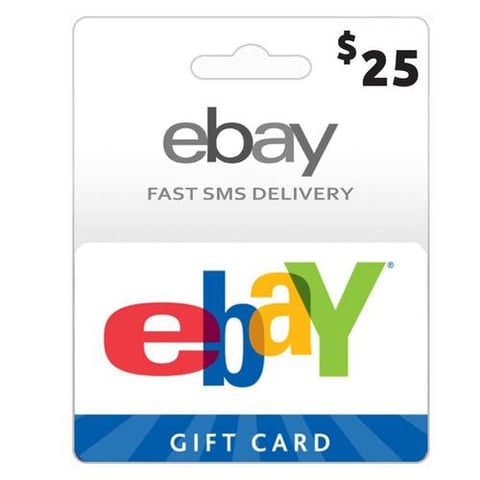بطاقة شحن eBay بقيمة 25$ - عالمي - [ مفتاح ]