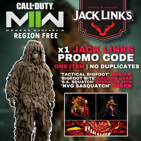 سكن كول اوف ديوتي Call of Duty: Modern Warfare II -Jack LinksSkin بكج كامل 4 مفاتيح