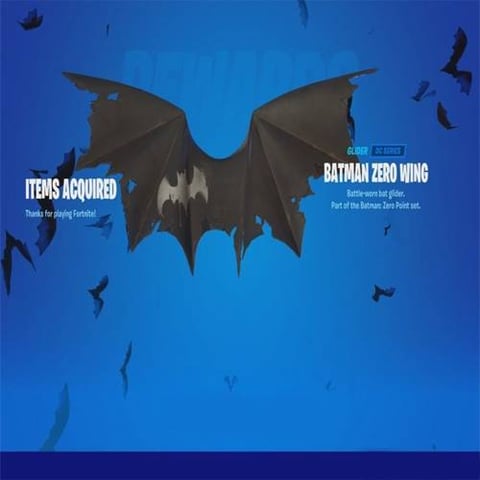 فورتنايت حزمة Batman zero wing المظلة [ مفتاح ]