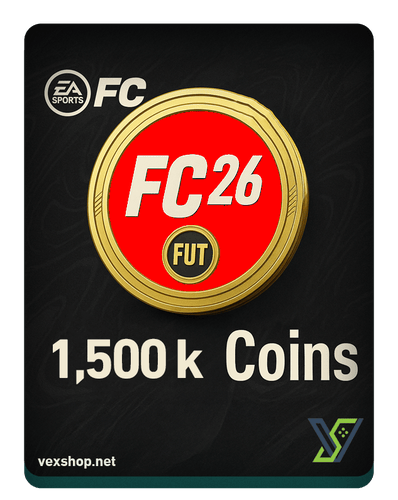 كوينز FC 26 للكمبيوتر الكمية ( 1 مليون و 500 ألف كوينز )