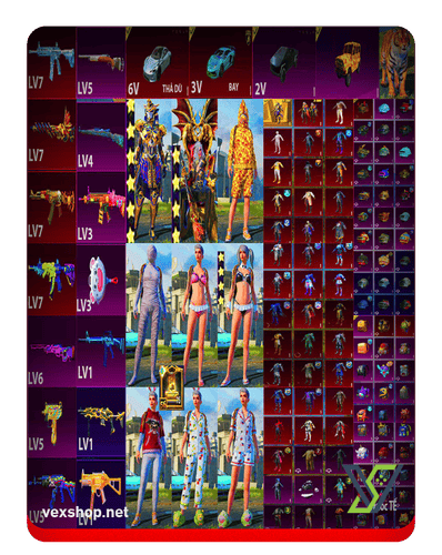 شراء حساب ببجي موبايل PUBG036-END GAME PUBG INTERNATIONAL VIP - Full bape - 4 guns Lv7..Many VIP guns - Many hot costumes currently [وصول كامل] 