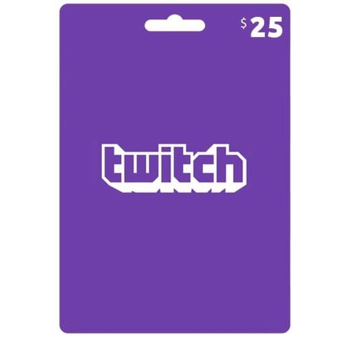 بطاقة شحن Twitch بقيمة 25$ - عالمي - [ مفتاح ]