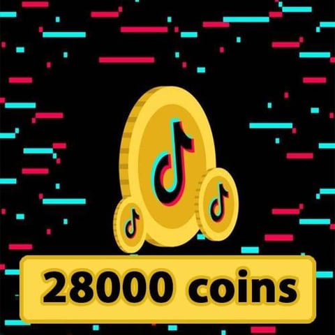 شراء كوينز تيك توك بقيمة 28000 كوينز