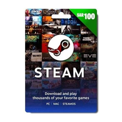 بطاقة شحن Steam بقيمة 100 ريال - سعودي - [ مفتاح ]