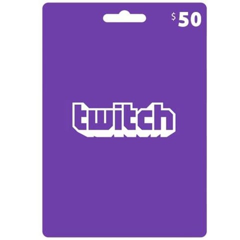 بطاقة شحن Twitch بقيمة 50$ - عالمي - [ مفتاح ]