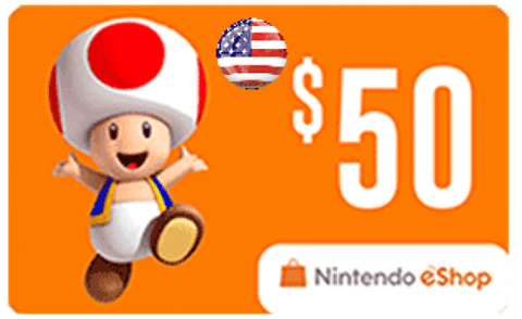Nintendo Switch 50 USD USA Gift Card [ Digital Key ]