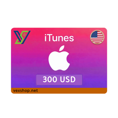 iTunes $300 Gift Card - USA - [ Key ]