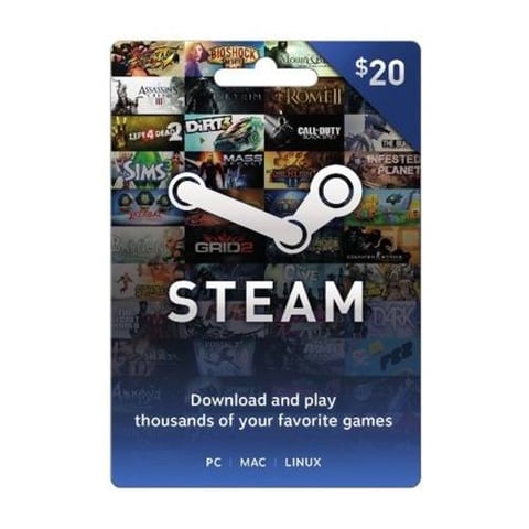 بطاقة شحن Steam بقيمة 20 دولار - أمريكي - [ مفتاح ]