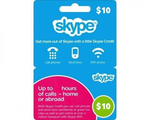 بطاقة شحن Skype بقيمة 10$ - عالمي - [ مفتاح ]