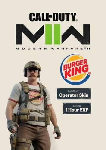 سكن كول اوف ديوتي برجر كينق Call of Duty: Modern Warfare - Burger King Operator Skin