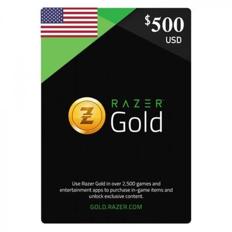بطاقة شحن ريزر جولد بقيمة 500$ - أمريكي - [ مفتاح ]