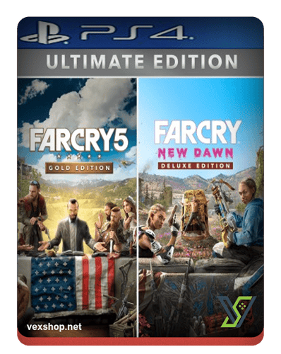 لعبة Far Cry 5 + Far Cry New Dawn Ultimate Edition لمنصة سوني 4 [ حساب ]