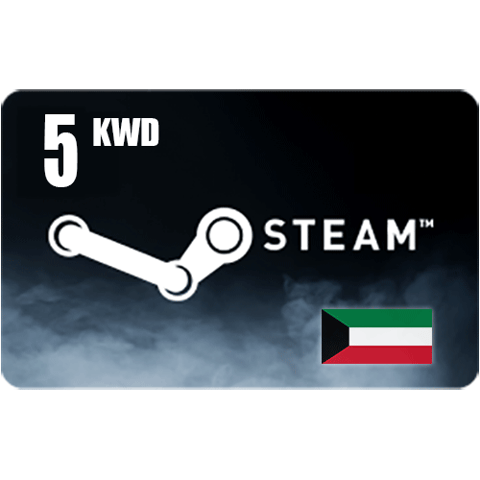 بطاقة شحن Steam بقيمة 5 دينار - كويتي - [ مفتاح ]