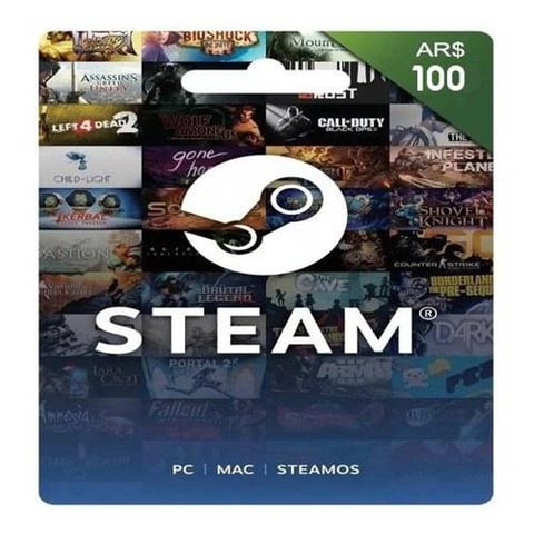 بطاقة شحن Steam بقيمة 100 بيزو - ارجنتيني - [ مفتاح ]
