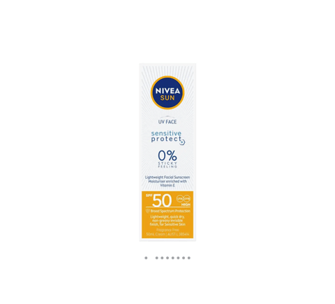 NIVEA Sun SPF 50 UV Face Sensitive 50ml
