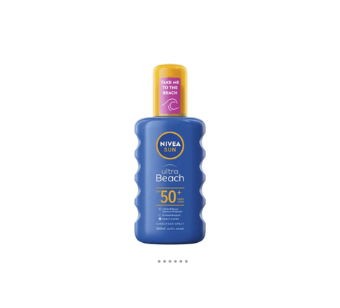 NIVEA Sun Ultra Beach SPF50+ Sunscreen Spray 200ml