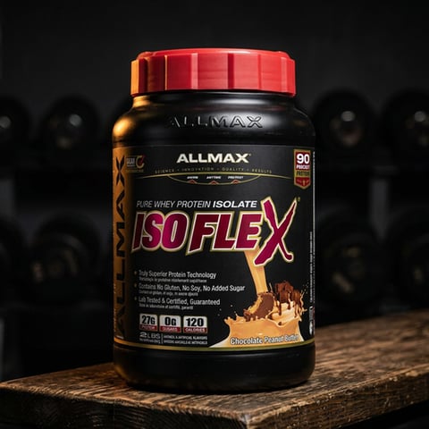 زبدة الفول السوداني بالشوكولاتة من Allmax Isoflex، 2 رطل