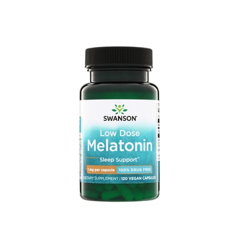 Swanson Low Dose Melatonin 1mg 120 Capsules