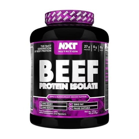 NXT Nutrition Beef Protein Isolate 1.8kg - Apple & Blackcurrant