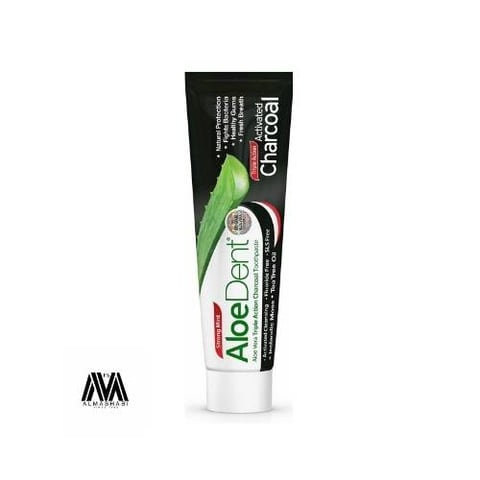 AloeDent Natural Activated Charcoal Toothpaste - 100ml
