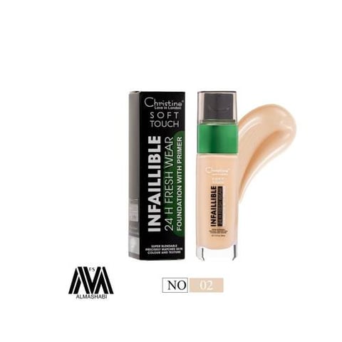 Christine Soft Touch Full Coverage Foundation No. 02