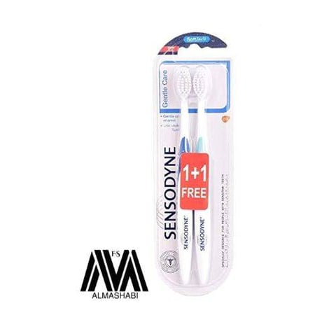  Sensodyne Genatle Care Toothbrush Soft, 2 Piece - Multi Color