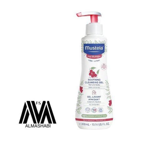mustela soothing cleansing gel hair and body 300 ml