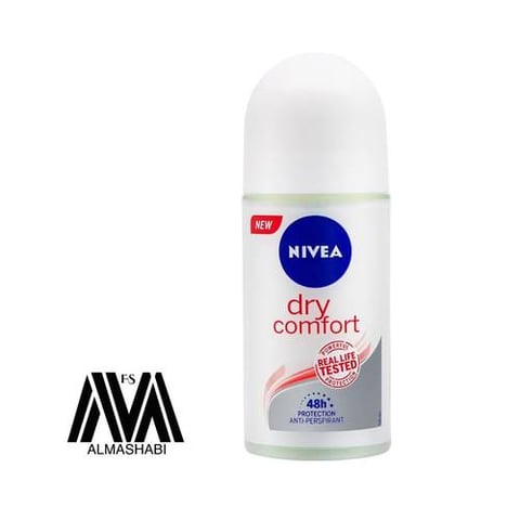 Nivea Women's Deodorant Dry Comfort Quick Dry Roll On 50 ml