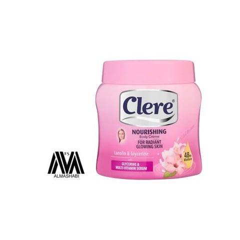 Clear moisturizing body cream
