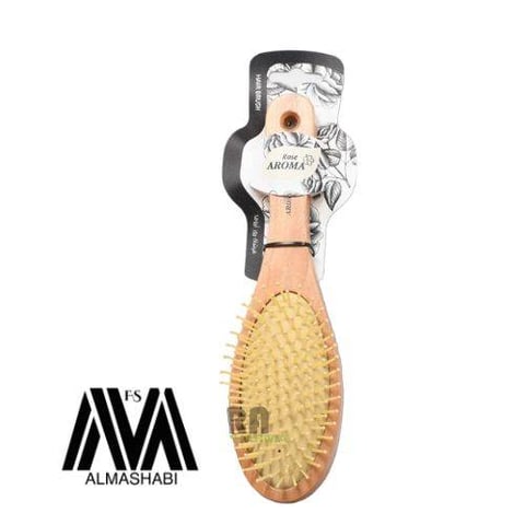 Wooden hair brush, double sided, Aroma 4736