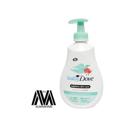 Dove Baby Moisturizing Wash for Sensitive Skin from Head to Toe 400 ml