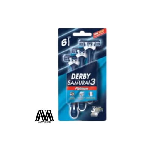 Derby Samurai Platinum Blades 3 Pcs 6 Pieces