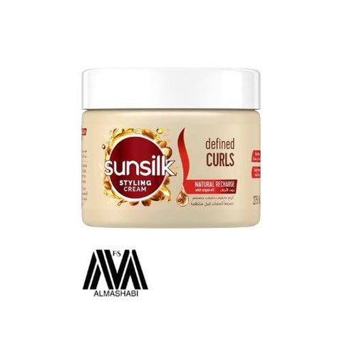 Sunsilk hair curling and volumizing cream mixed with argan oil, 275 ml