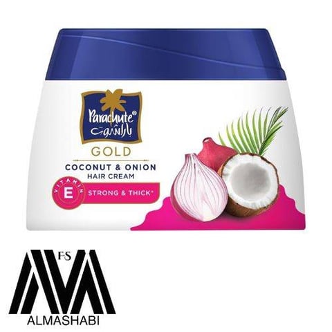 Parachute Gold Hair Cream for Strong and Thick Hair Now with Nourishing Coconut and Onion, 140 ml