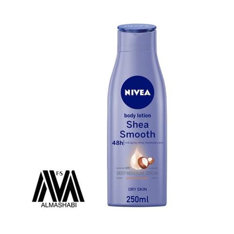 Nivea Shea Smooth Body Lotion Shea Butter for Dry Skin 250 ml